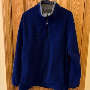 Men's Navy Fleece Quarter-Zip Pullover